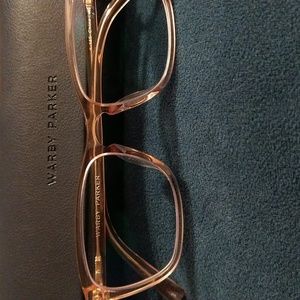 Warby Parker Rose Chrystal specs blue light filtering
